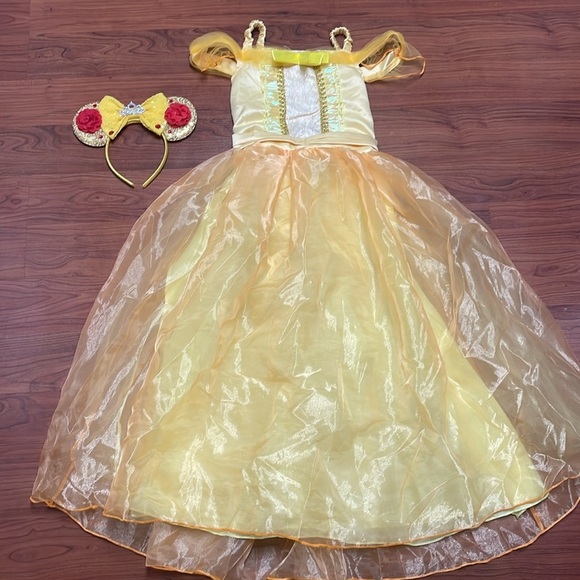 BELLE PRINCESSl Open Shoulder Yellow Mesh Belle Princess Formal Dress … - Picture 9 of 10